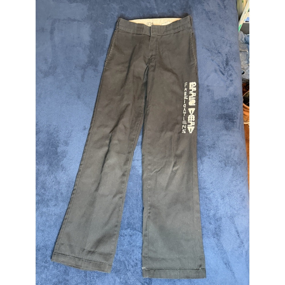 Brain Dead Studios Dickies 874 Black Work Pants 28x31 Embroidered Carpenter